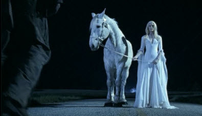 White horse and mother from Halloween II 2009